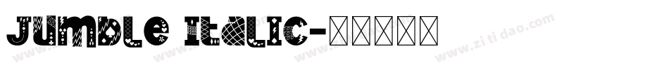Jumble Italic字体转换